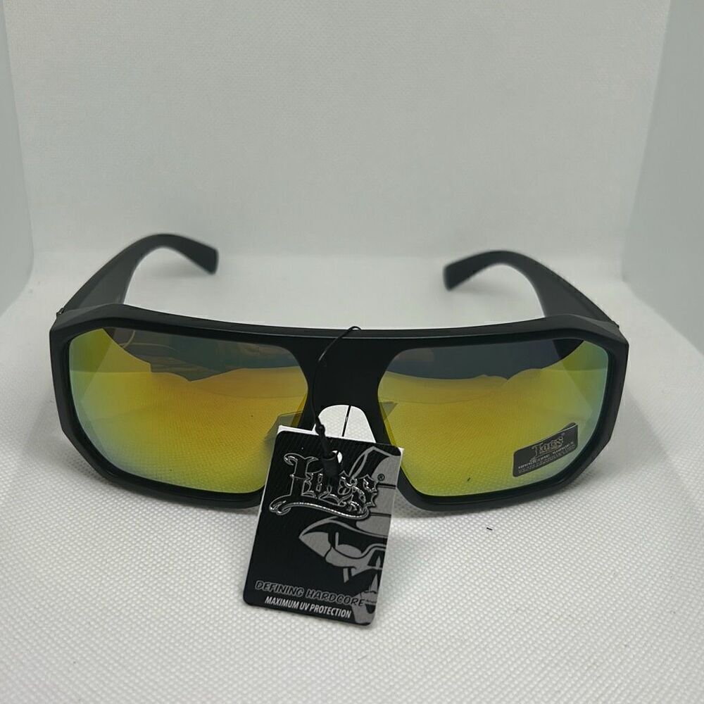 Locs Mens Mirrored Hardcore Sunglasses - Picture 3 of 3